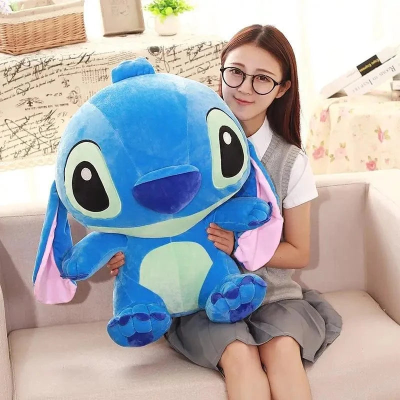 35-65 cm Disney Aoger Lilo & Stitch peluche poupée édition point Rose poupée créative Kawaii oreiller jouet cadeau d'anniversaire pour fille