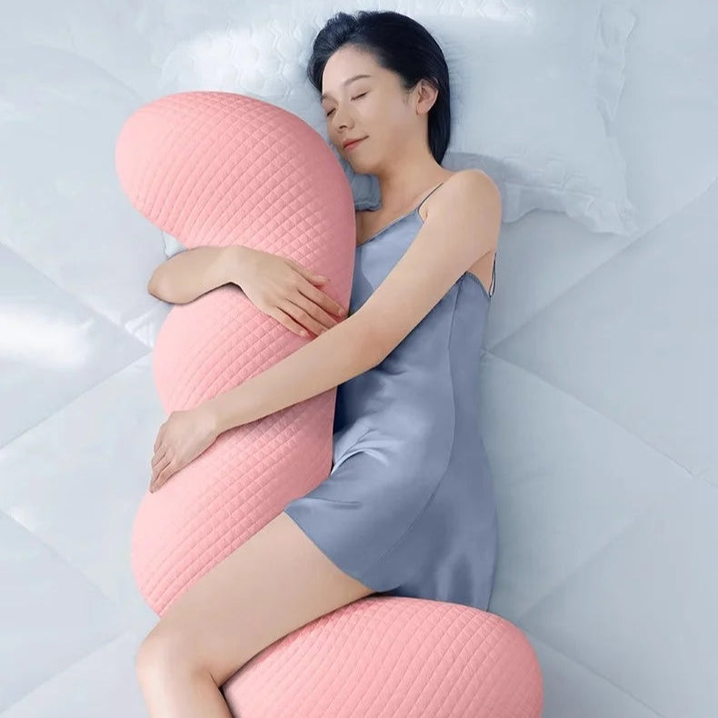 Oreiller ergonomique Olevo en mousse mémoire – Long coussin de jambe spécial sommeil latéral, démontable et lavable