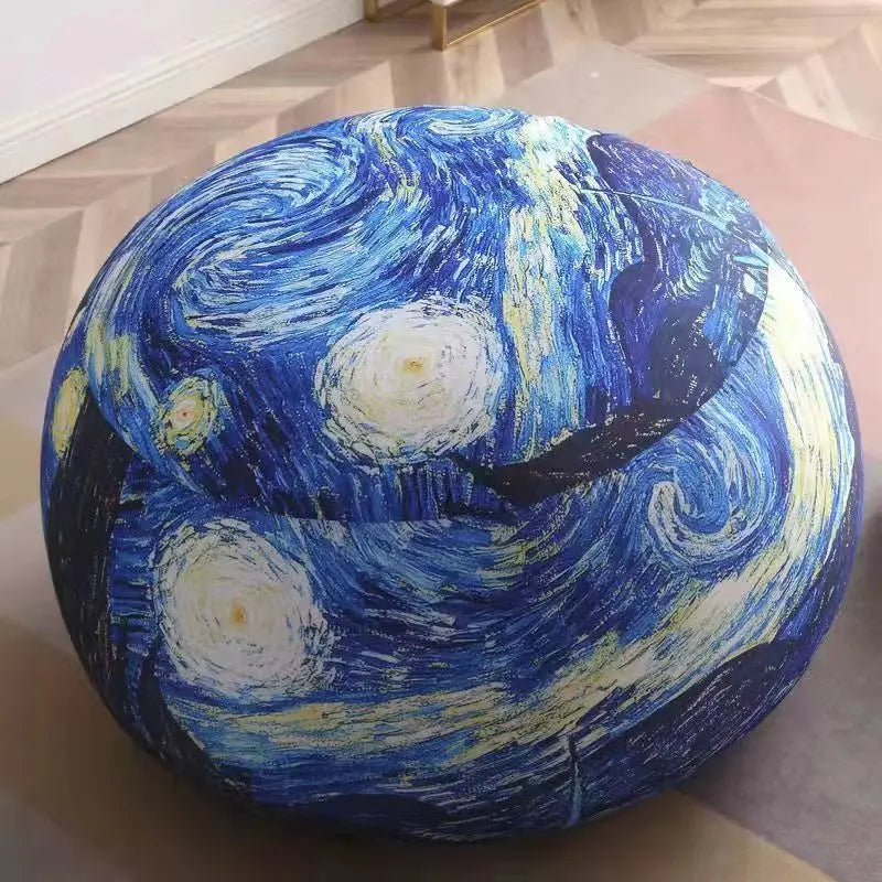 Pouf rond & grand – Siège moelleux motif Totoro / Garfield / Doraemon