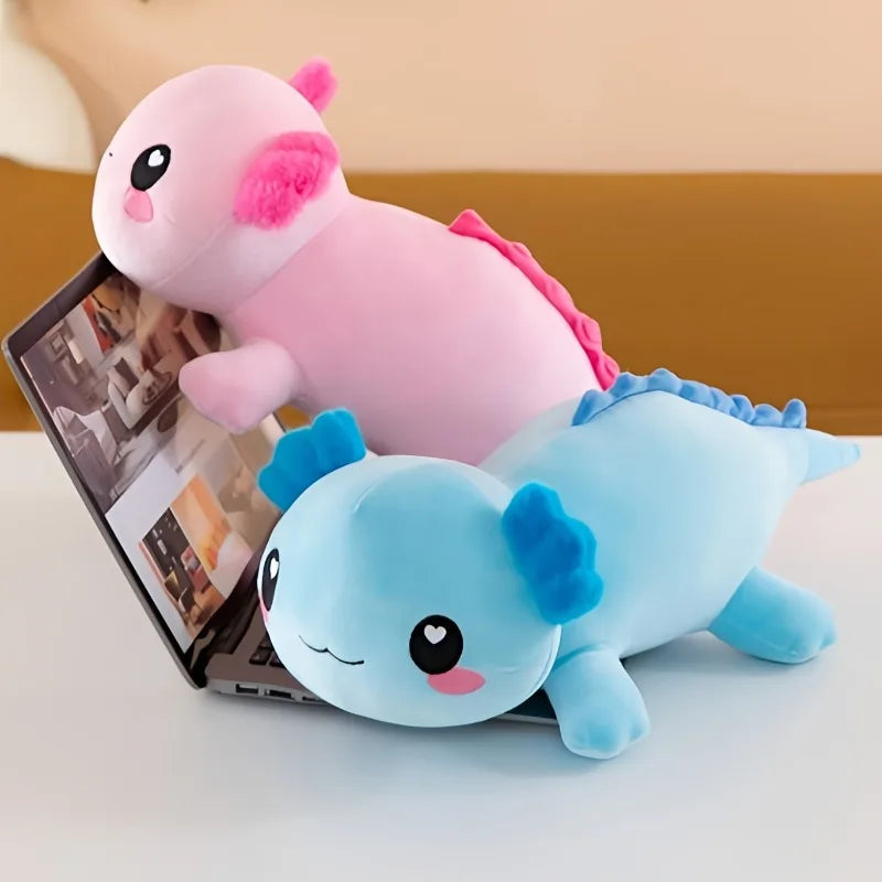 Peluche Axolotl Colorée avec Branchies en Relief