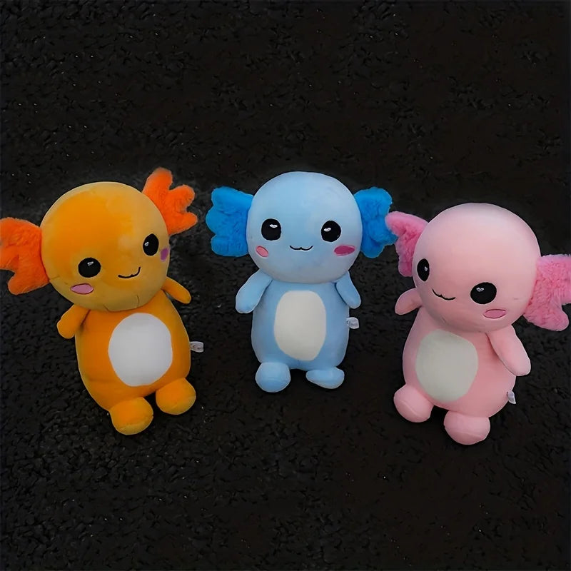Peluche Axolotl Colorée avec Branchies Douces
