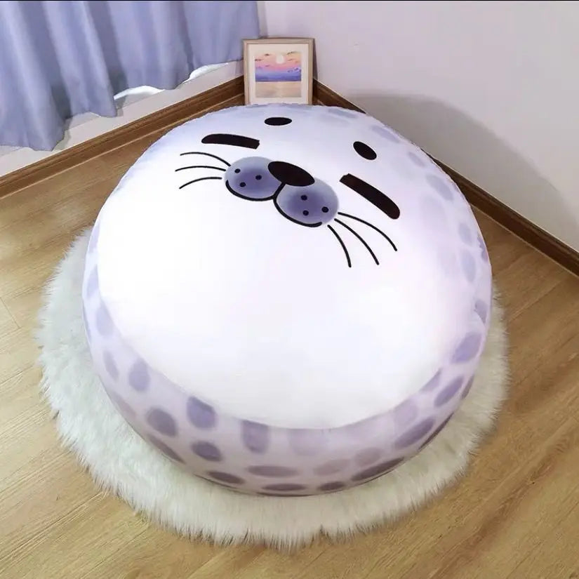 Pouf rond & grand – Siège moelleux motif Totoro / Garfield / Doraemon