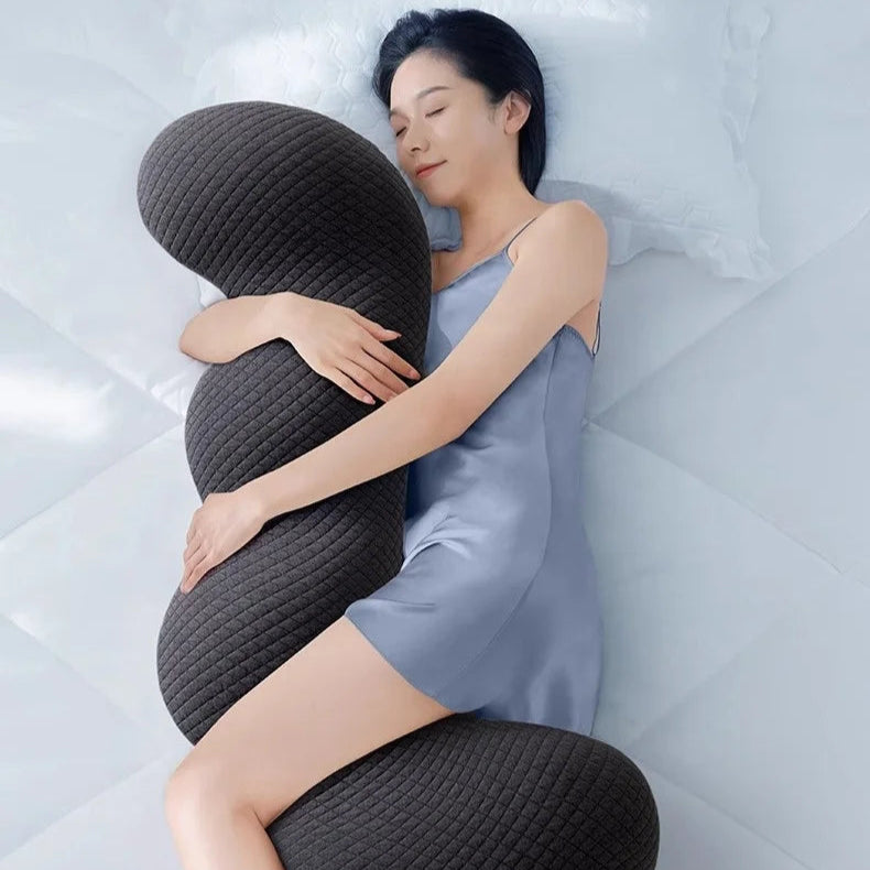 Oreiller ergonomique Olevo en mousse mémoire – Long coussin de jambe spécial sommeil latéral, démontable et lavable