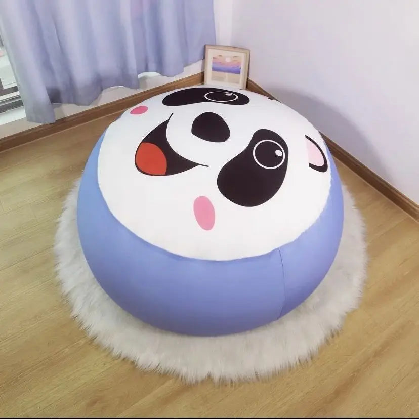 Pouf rond & grand – Siège moelleux motif Totoro / Garfield / Doraemon