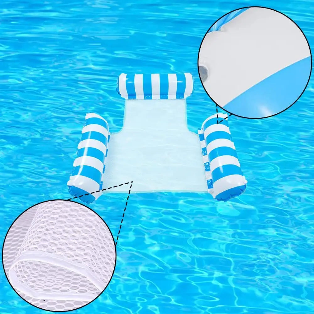 Hamac d’eau gonflable 130 × 122 cm – L’été en toute détente