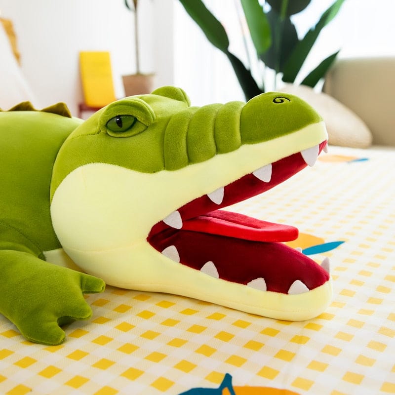 Alligator jouet en peluche réaliste