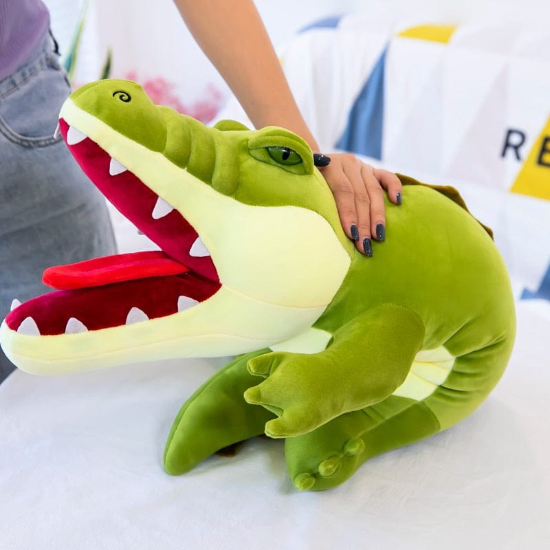 Alligator jouet en peluche réaliste