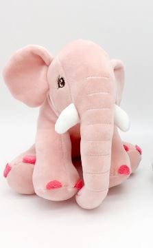 Bébé éléphant en peluche Élephant rose / 20cm