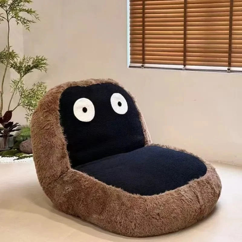 Canapé‑Lit 1 Place Monokuma | Lamb Wool Minimaliste 180×95 cm