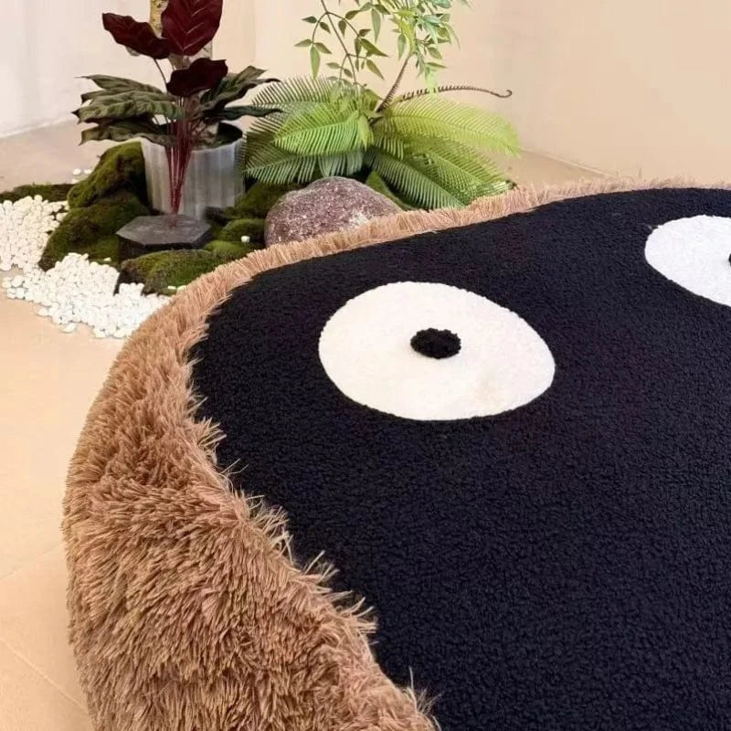 Canapé‑Lit 1 Place Monokuma | Lamb Wool Minimaliste 180×95 cm