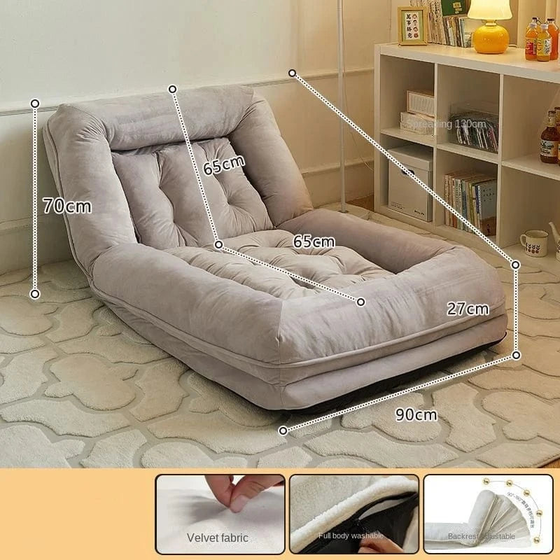 Canapé-lit pliable X&D – Compact, confortable & moderne Gris Foncé