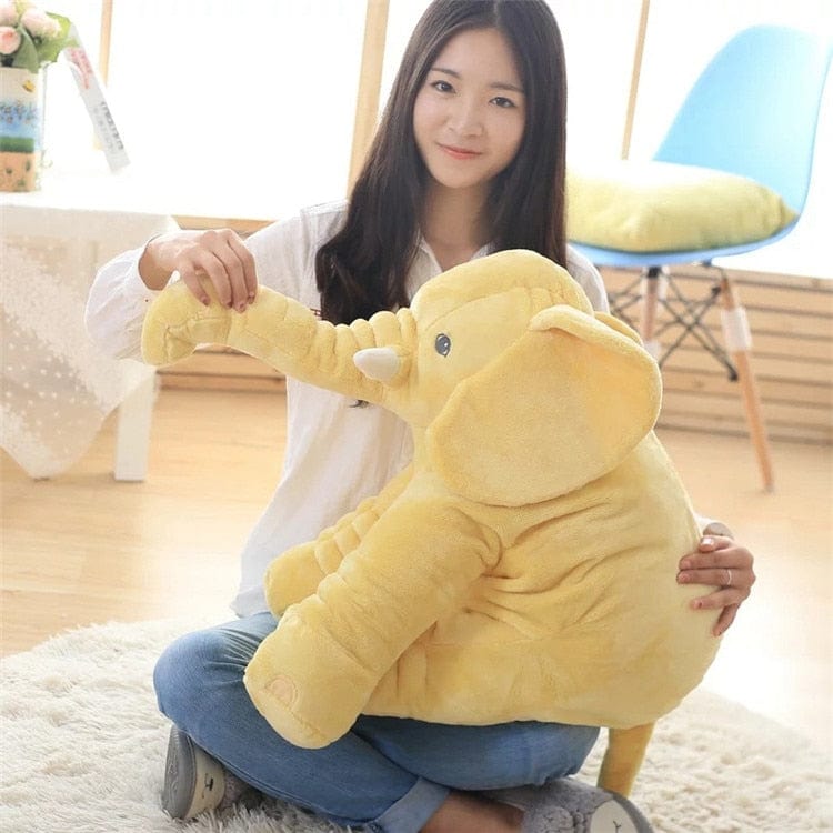 Cartoon Big Size Plush Elephant Toy Kids Sleeping Back Cushion Stuffed Pillow animal Doll Baby Doll Birthday Gift for children