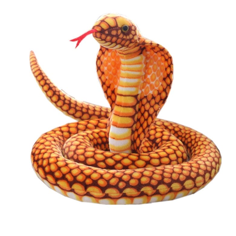 Cobra en peluche géante doux et amical