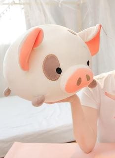 Cochon en peluche ultra sympathique et plein de tendresse