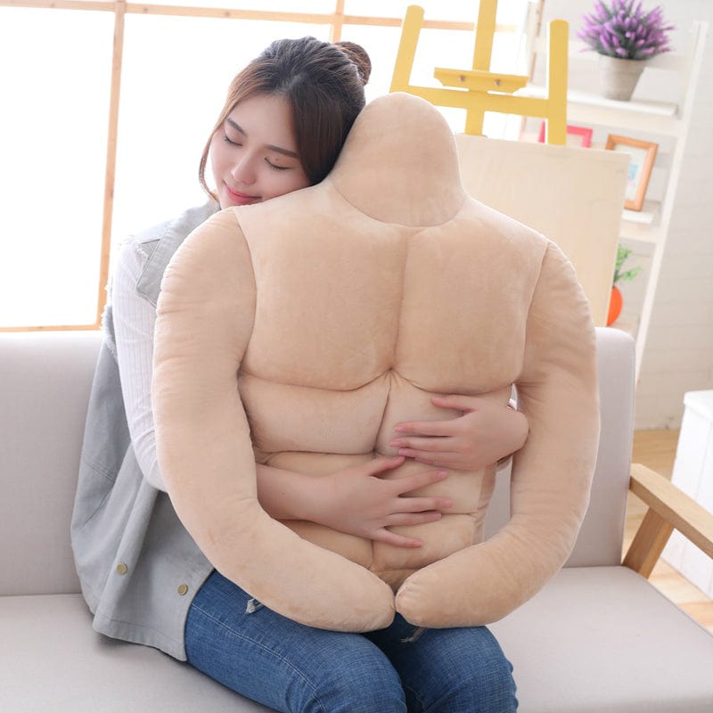 Corps musclé en peluche pour câlins