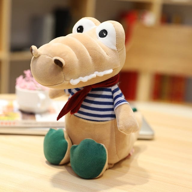 Crocodile Peluche Doudou - Gator™ 30 cm / Marron