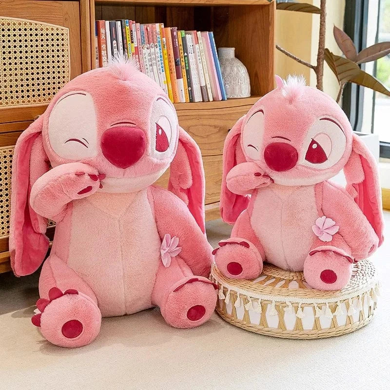 Disney-Jouet en peluche Anime pour filles, point de beurre, joli grand oreiller, point rose, dessin animé mignon, aucune fleur