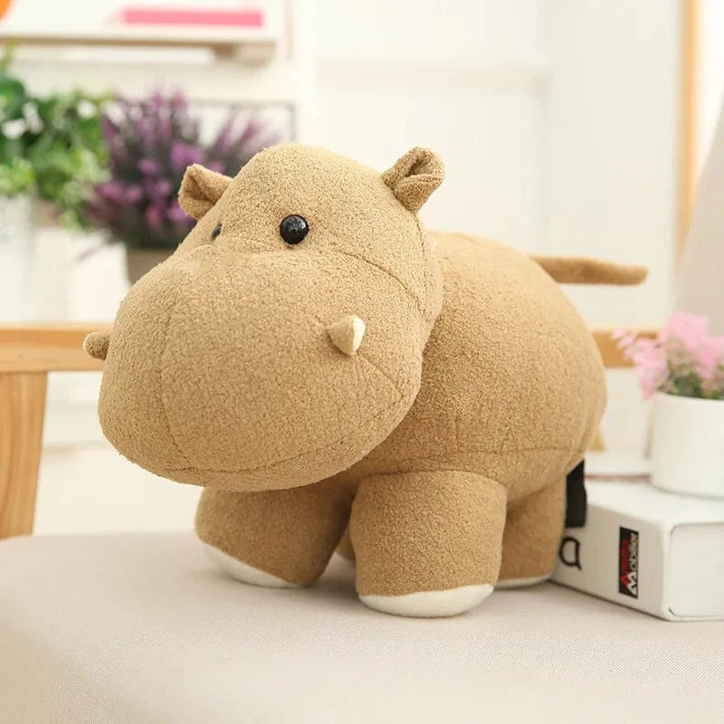 Doudou Hippopotame Beige 20 cm