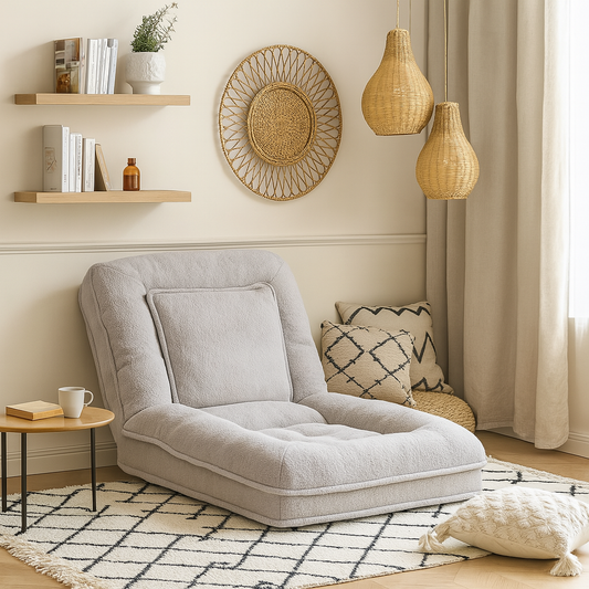Canapé-lit pliable minimaliste X&D en coton – Confort double usage