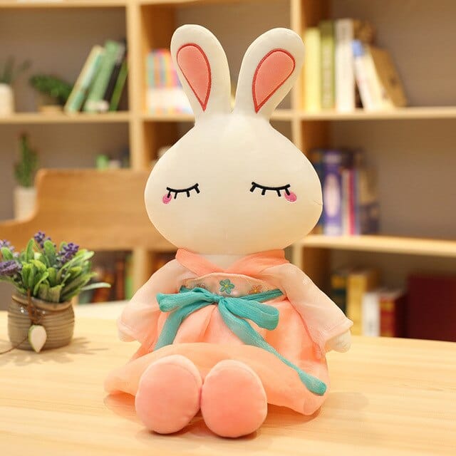 Gros Lapin Peluche - Vivi™ Rose Yeux Fermé