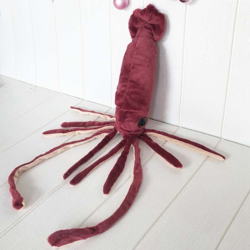 Jouet en peluche réaliste d'un calamar