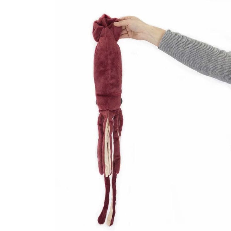 Jouet en peluche réaliste d'un calamar