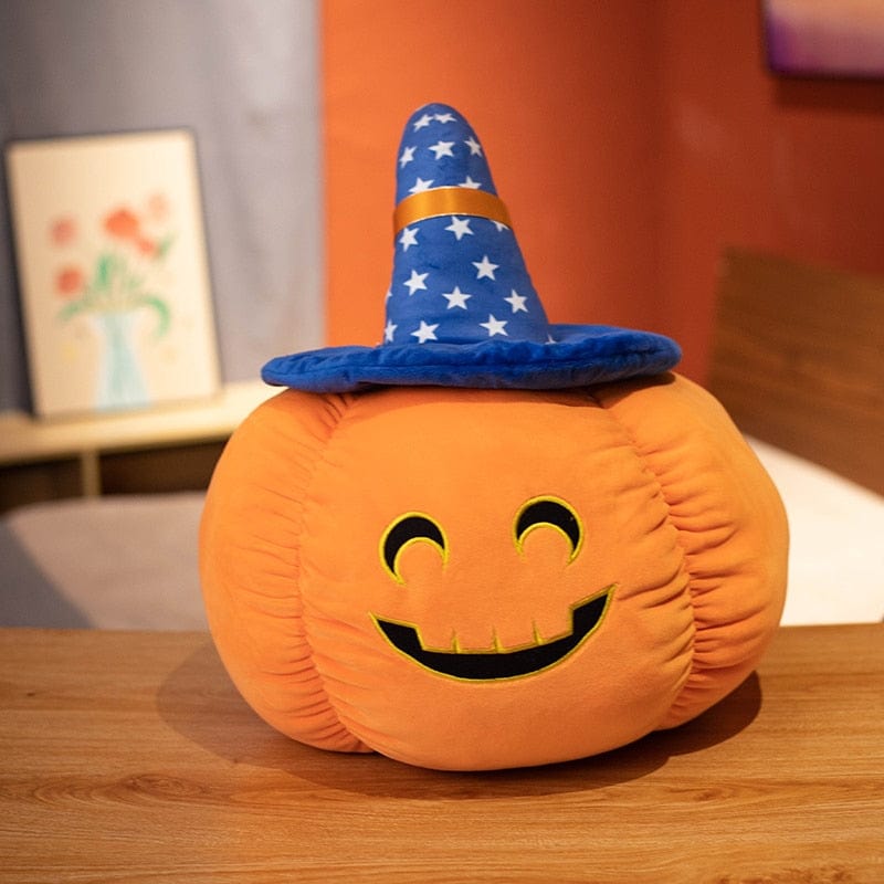 La citrouille de la peur - peluche d'halloween Content Bleu / 20cm