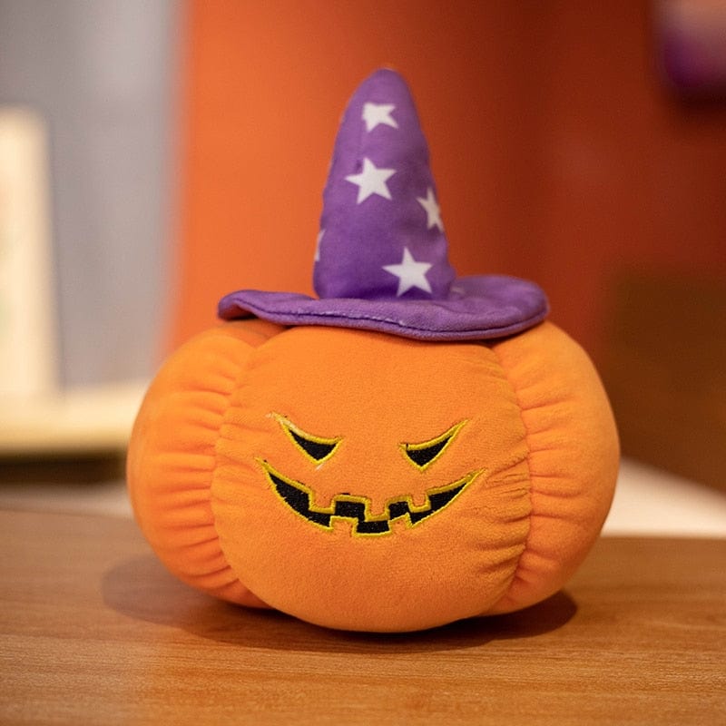 La citrouille de la peur - peluche d'halloween Machiavélique Violet / 20cm