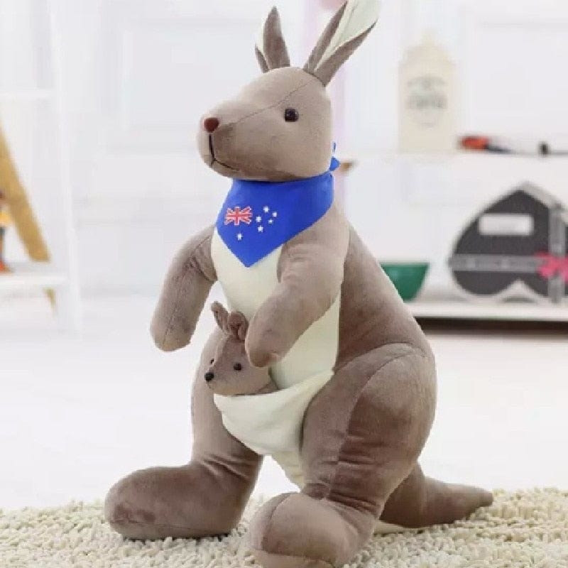 Maman kangourou en peluche pour jouet