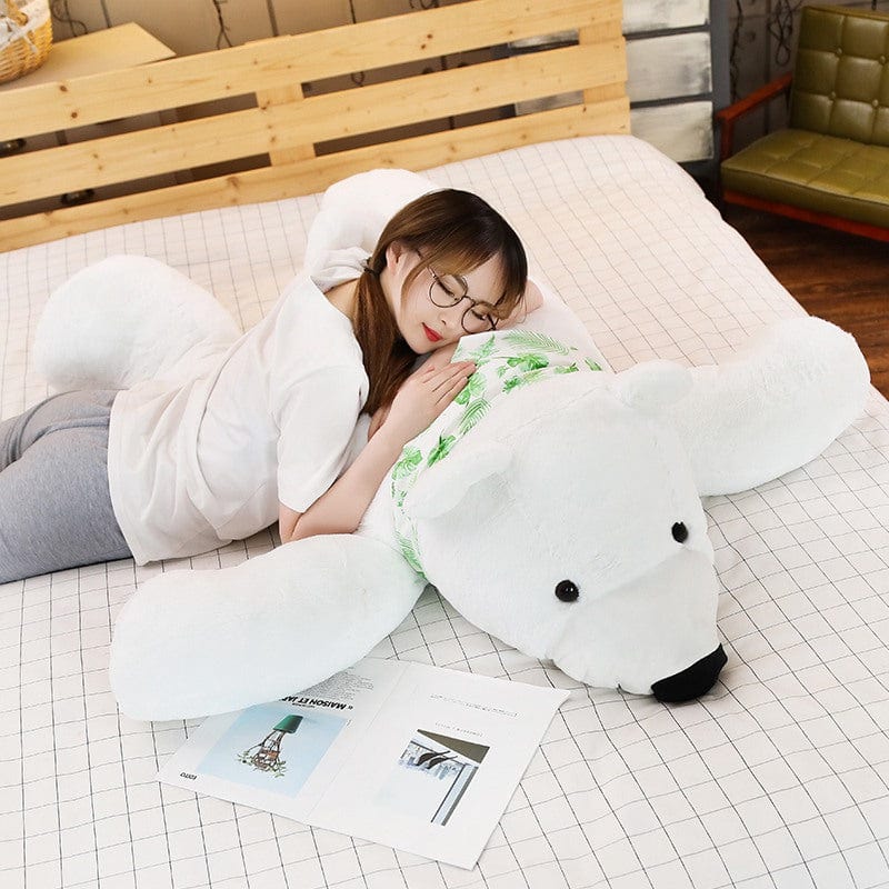 Nounours blanc géant meilleur ami Ours polaire / 100 CM