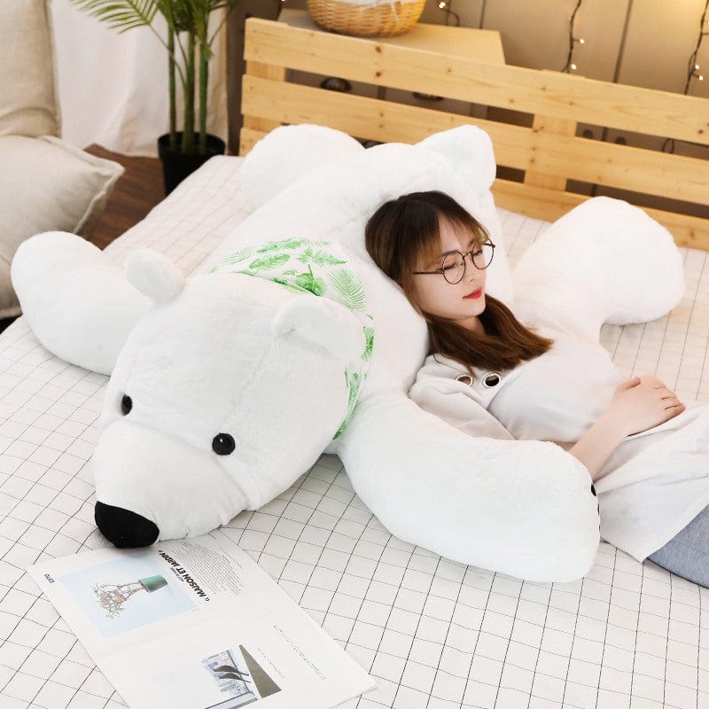 Nounours blanc géant meilleur ami Ours polaire / 100 CM