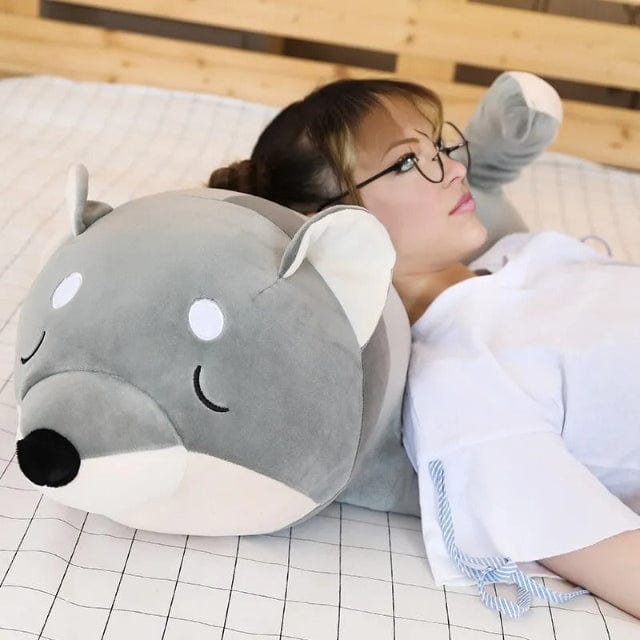 Nounours chien en peluche géante dormeur