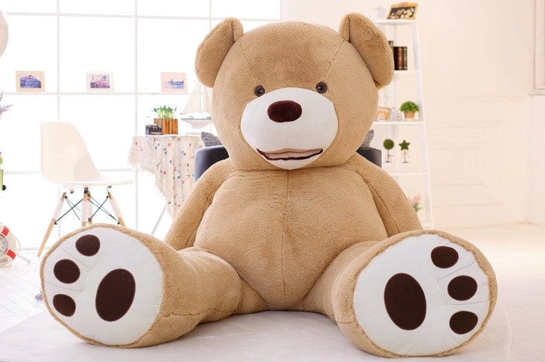 Ours brun géant en peluche ultra sympathique