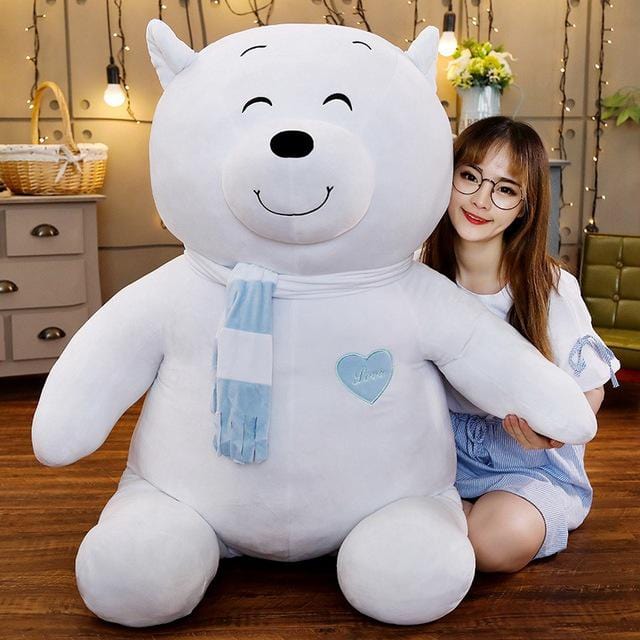 Ours polaire géant en peluche douce
