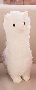 Peluche alpaga à la laine super douce Alpaga blanc / 65 CM