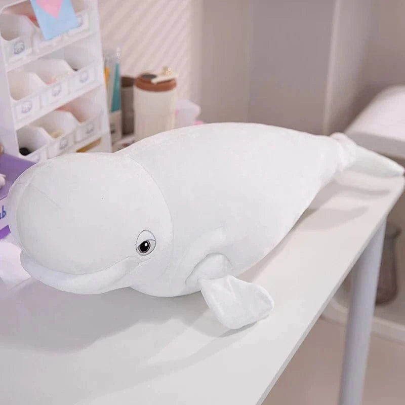 Peluche baleine à bosse blanche