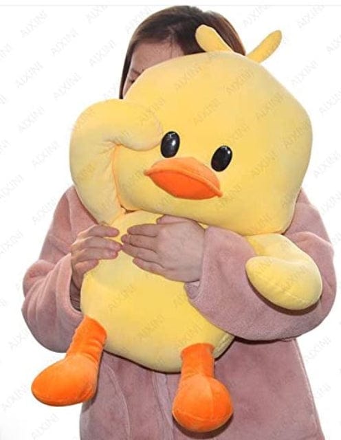 Peluche canard jaune XXL garde à vous Canard Jaune / 55 CM