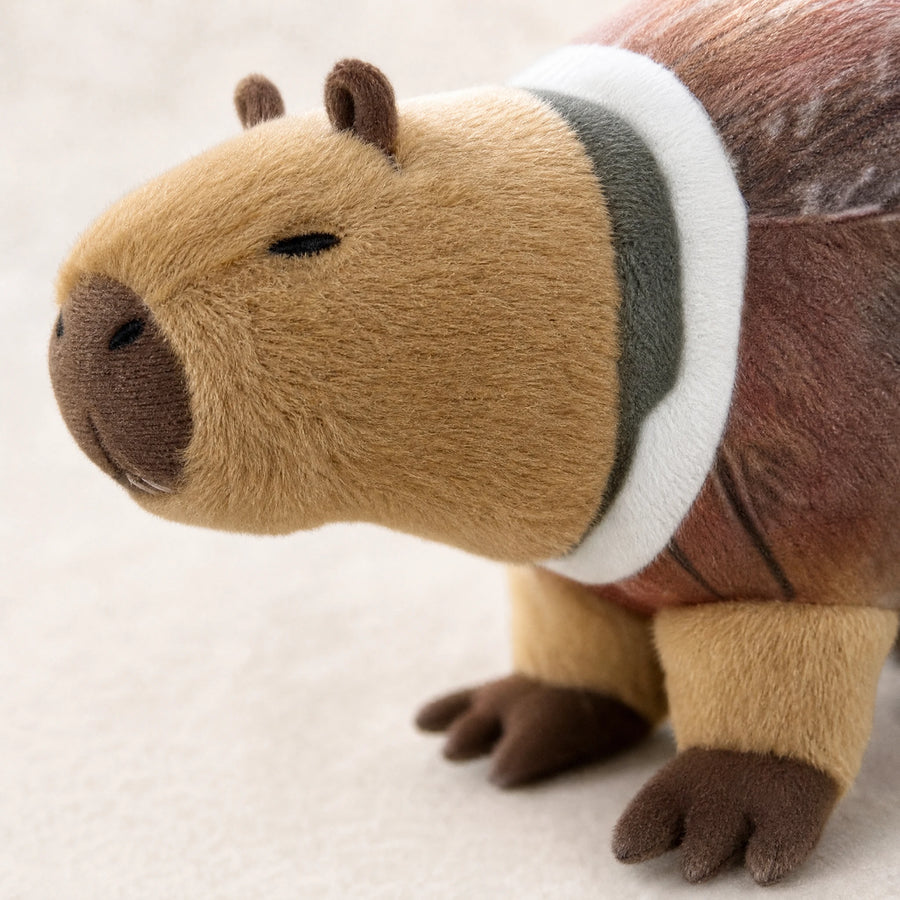 Peluche Capybara en Coque de Coco Pailletée - Détail matière