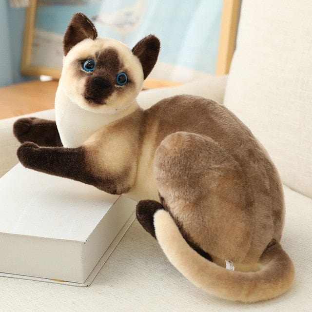 Peluche Chat Siamois - Caramel™ Gris 2