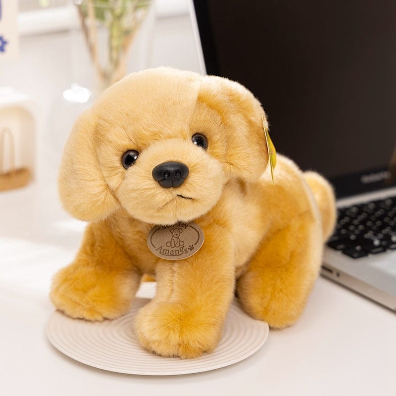Peluche chien golden retriever doré mignonne 20cm