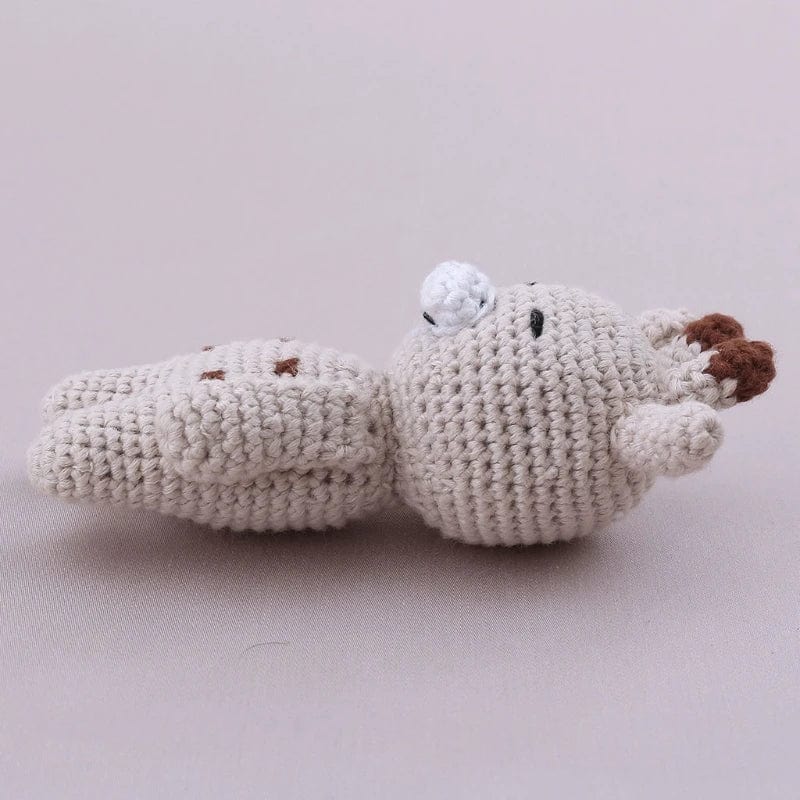 Peluche crochet girafe timide