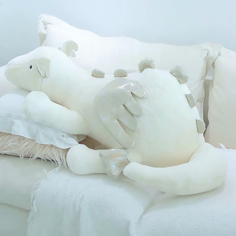Peluche Dragon Blanc - Ferno™ 30 cm