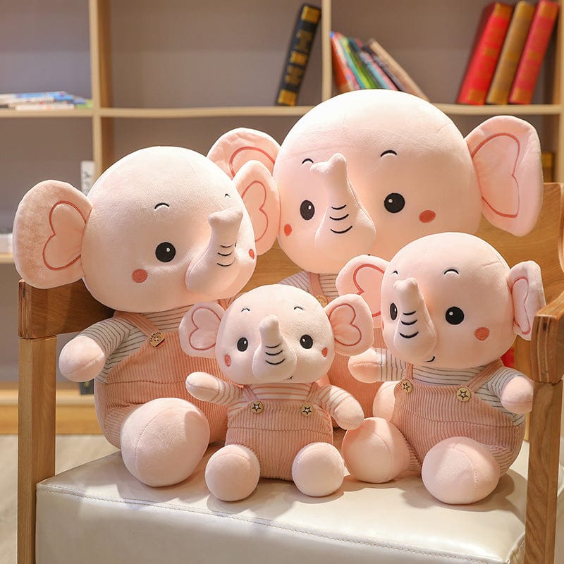 Peluche éléphant en blouse
