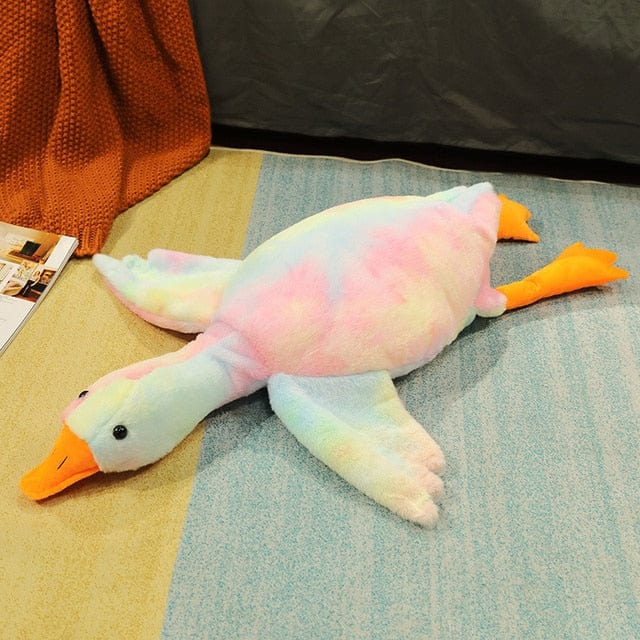Peluche géante canard aux petites ailes 50cm / Multicouleur