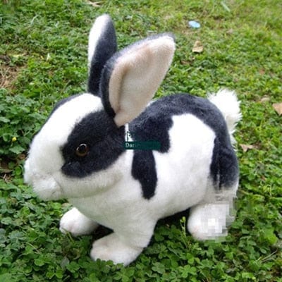 Peluche Lapin Réaliste - Câlin™ Noir