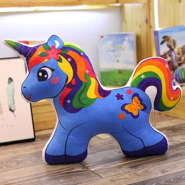 Peluche Licorne Arc En Ciel - Twinkle™ 40 cm / Bleu