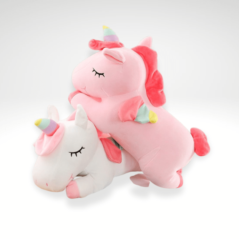 Peluche licorne moelleuse et douce 25cm / Blanc
