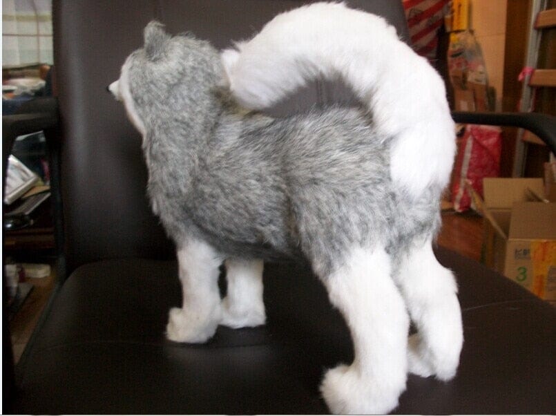 Peluche Loup Réaliste - Croc Velours™
