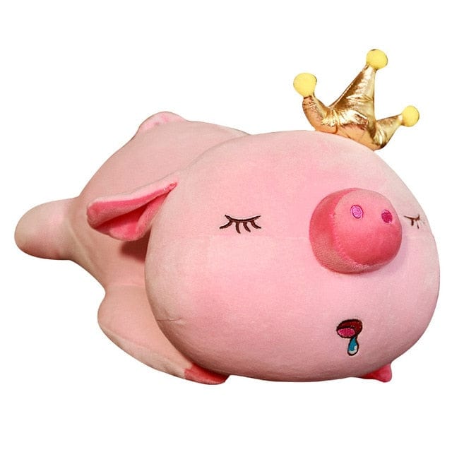 Peluche majesté rose géante cochon