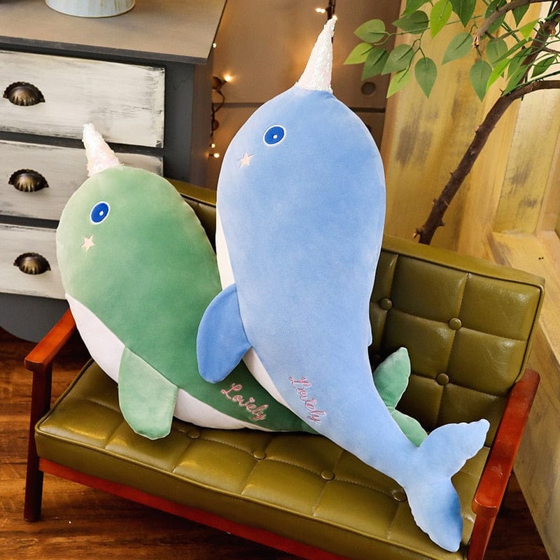Peluche Narval Verte